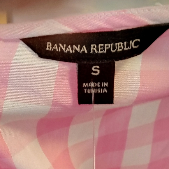 Banana Republic Pink Plaid Summer Top - Picture 9 of 9